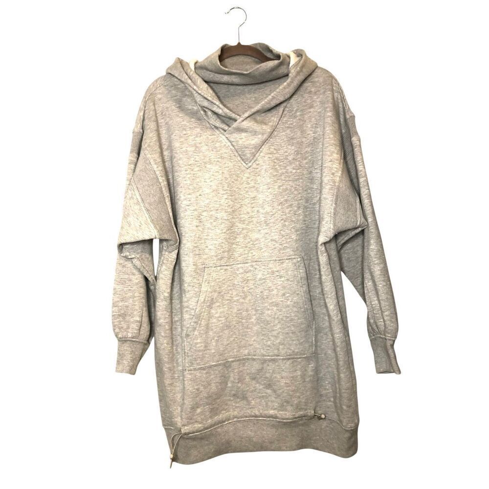 Daily Practice hooded sweat cocoon dress sz S oversized stretch fleece athleisur - Picture 5 of 12